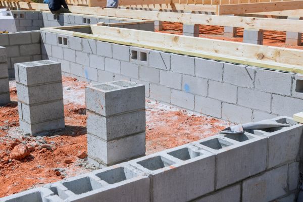Cement Block Installation in Stillwater